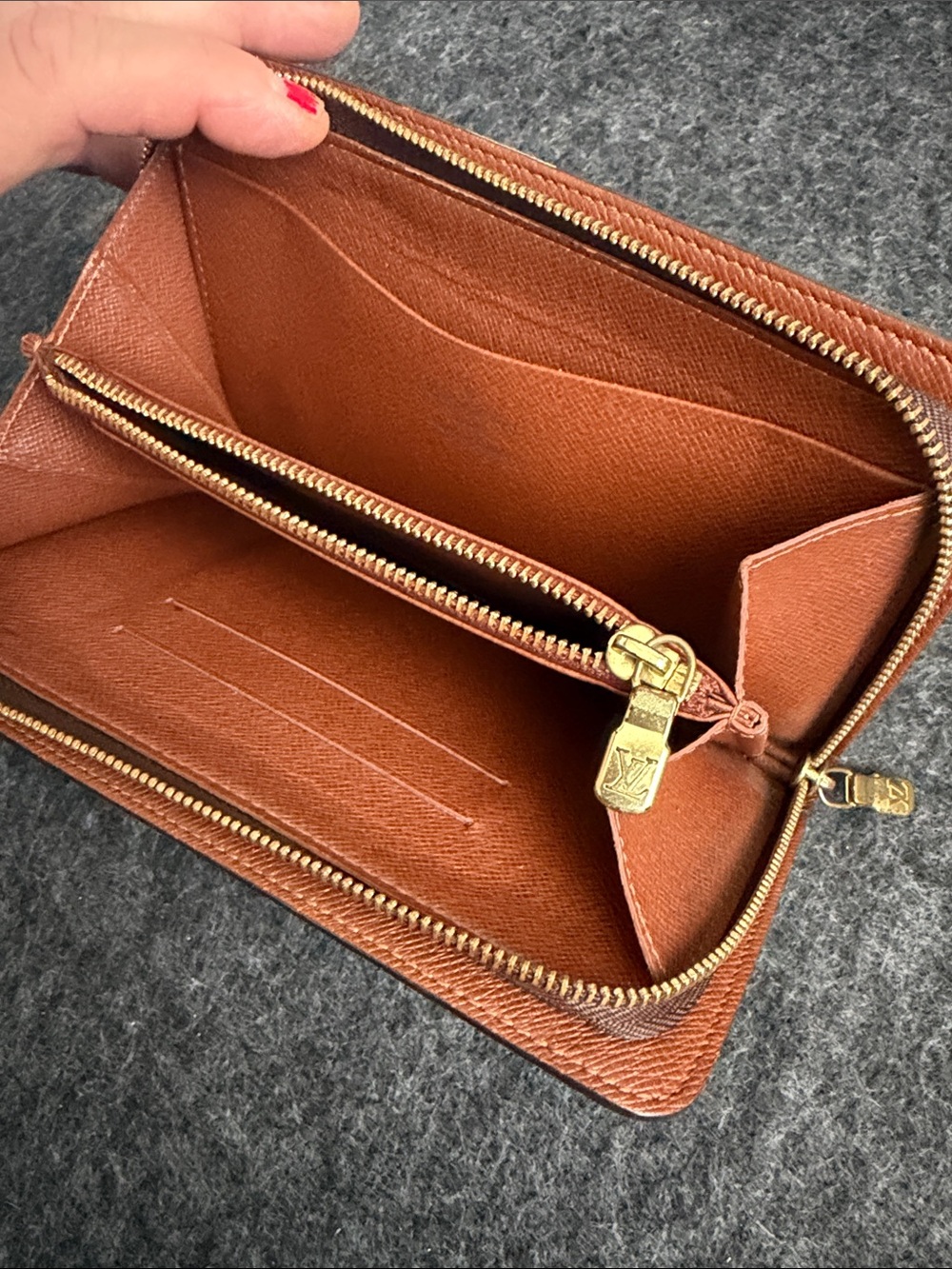 Louis Vuitton Monogram Canvas Long Zip Wallet VGUC - Picture 6 of 15